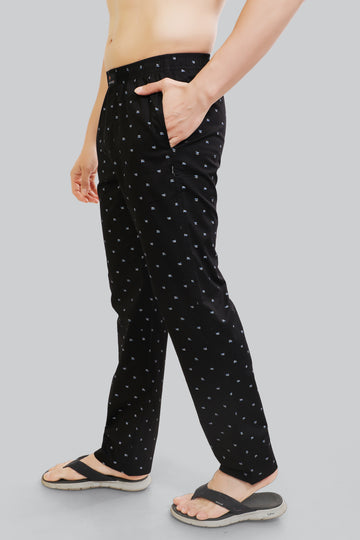 Zephyr Cotton Pyjama- BLACK WHALE