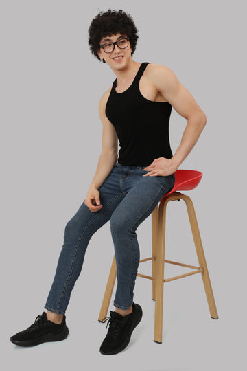 Silken Bamboo Vest - Natural Black