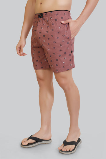 Aero Premium Cotton Men Boxer Shorts-Pink Grape