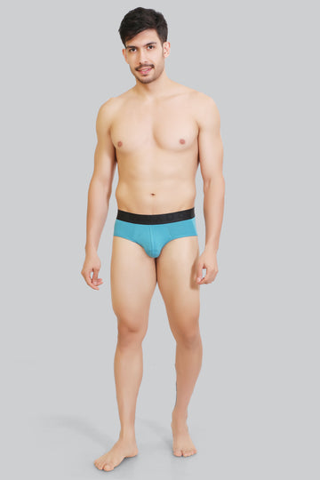 Plush Modal Briefs - Exotic Plume