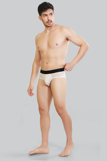Plush Modal Briefs - Coco Milk