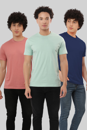 T-SHIRT COMBO OF 3 -COLOR CLASH