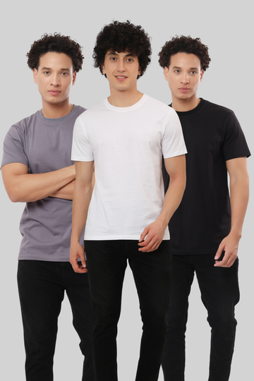 T-SHIRT COMBO OF 3 -DAILY ESSENTIALS