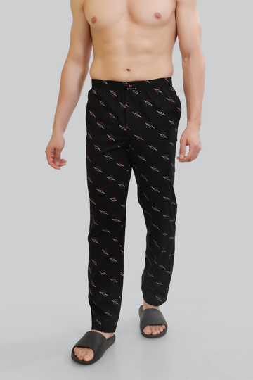 Zephyr Cotton Pyjama- BLACK CURRENT